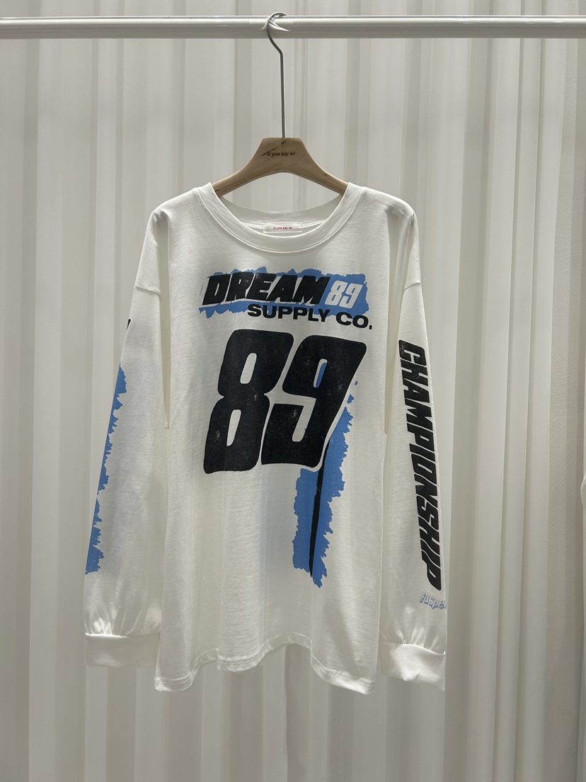 IF YOU SAY SO/PLUM-Q韓國直郵㊣女士新款熱賣長袖T恤IF YOU SAY SO/PLUM-Q長袖T恤圖色2