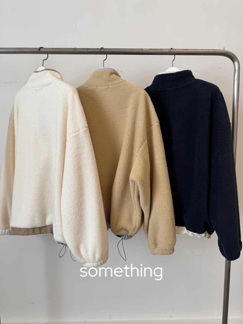 SOMETHING-L/FANCY東大門㊣代購女士新款休閑衛衣小熊拉鏈SOMETHING-L/FANCY衛衣