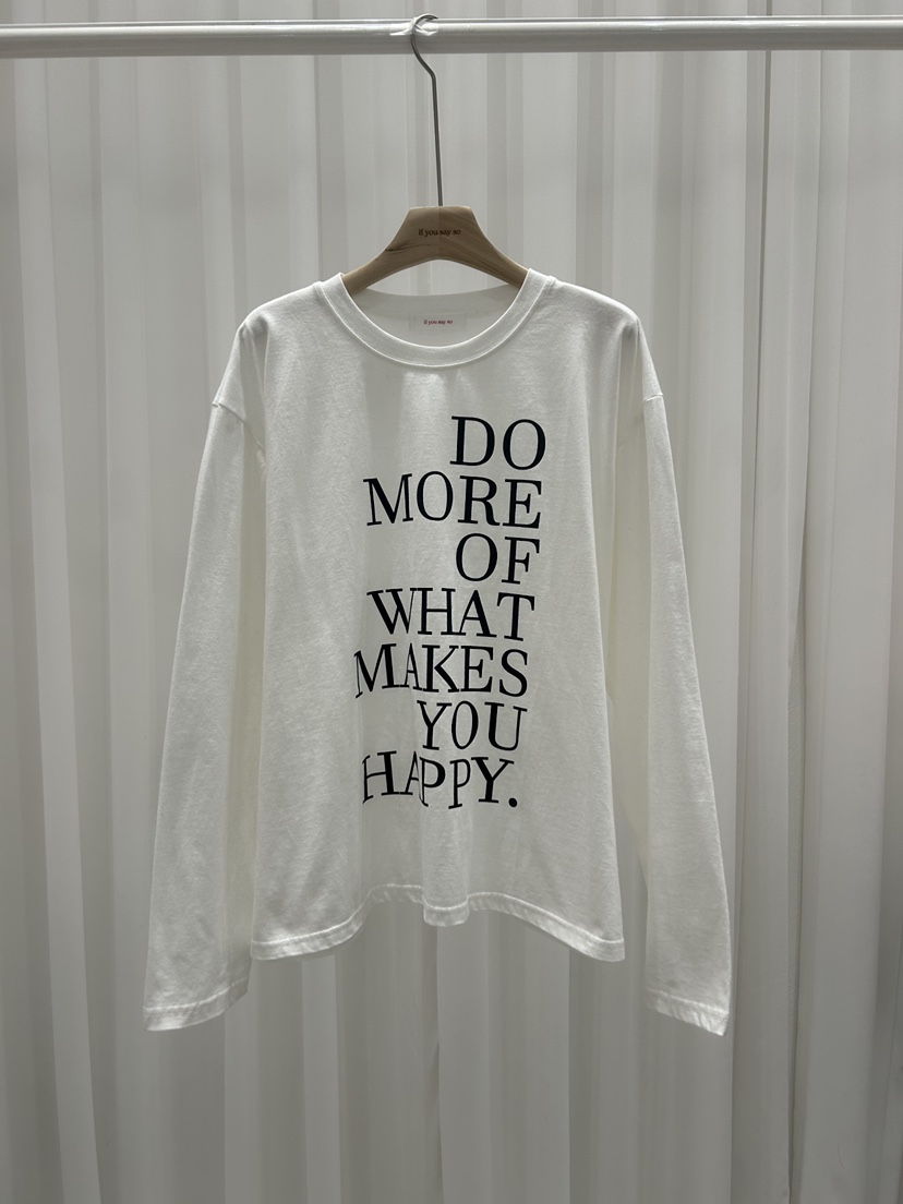 IF YOU SAY SO/PLUM-Q東大門㊣實拍女裝新款休閑長袖T恤IF YOU SAY SO/PLUM-Q長袖T恤圖色1