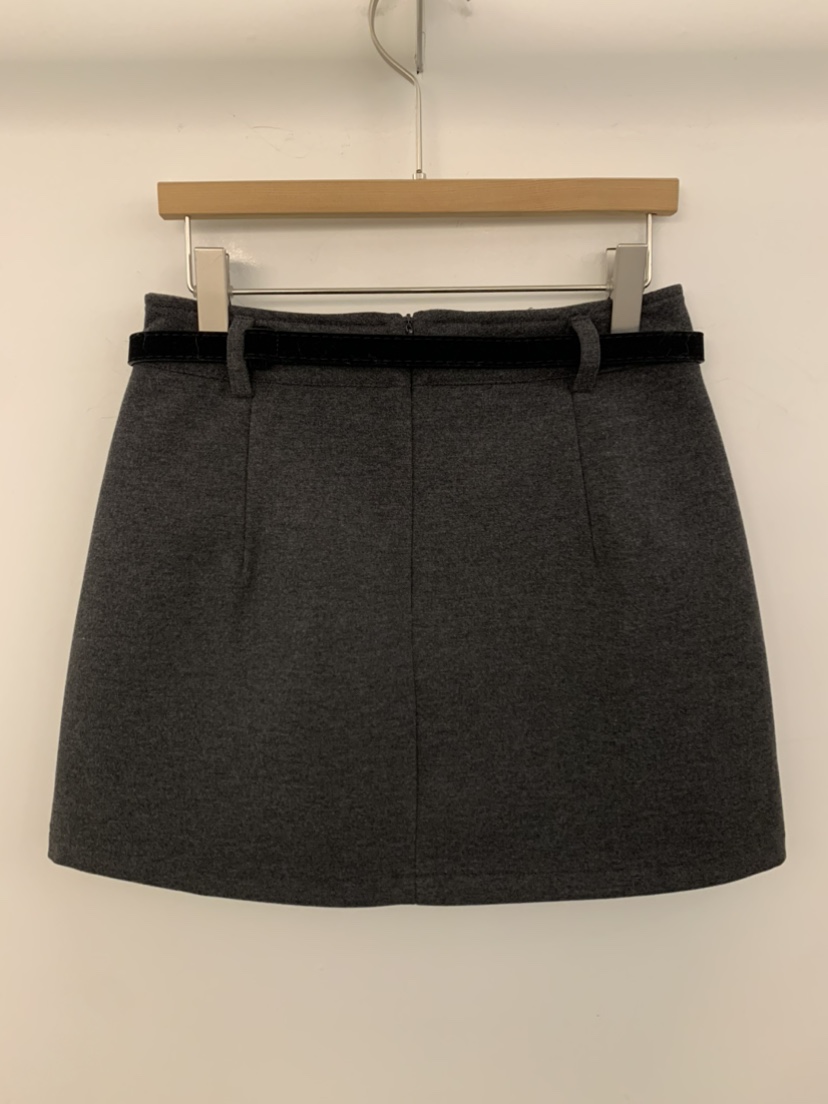 UNDER KEY韓國直郵㊣女士新款時尚推薦真品職業短裙含腰帶UNDER KEY短裙