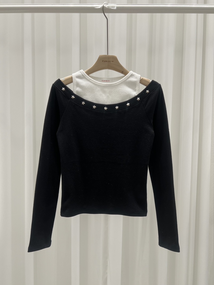 IF YOU SAY SO/PLUM-Q韓國直郵㊣女裝新款時尚長袖T恤IF YOU SAY SO/PLUM-Q長袖T恤圖色2