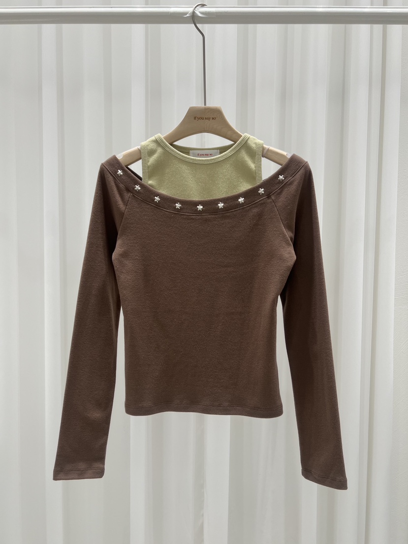 IF YOU SAY SO/PLUM-Q韓國直郵㊣女裝新款時尚長袖T恤IF YOU SAY SO/PLUM-Q長袖T恤圖色3