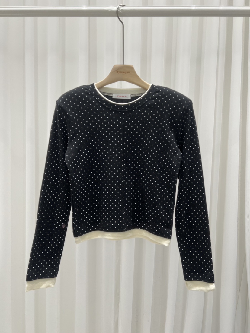 IF YOU SAY SO/PLUM-Q東大門㊣直郵女裝新款休閑長袖T恤IF YOU SAY SO/PLUM-Q長袖T恤圖色3