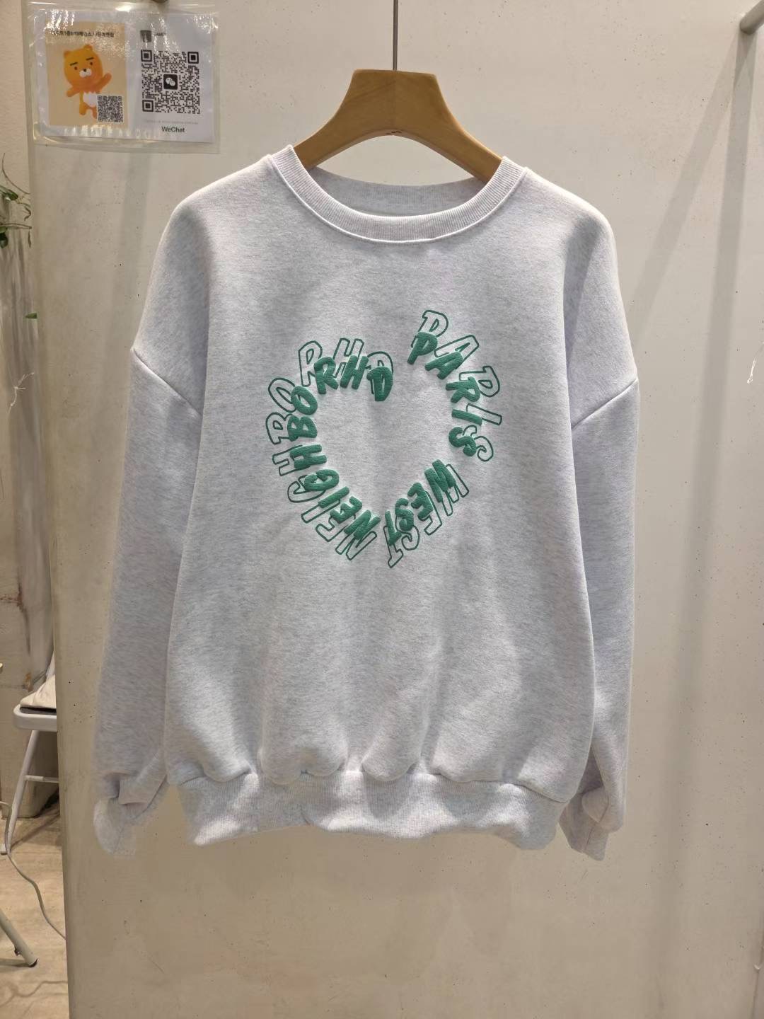 JAMES 제임스韓國直郵㊣女士新品休閑時尚25秋冬熱賣衛衣加絨JAMES衛衣圖色1