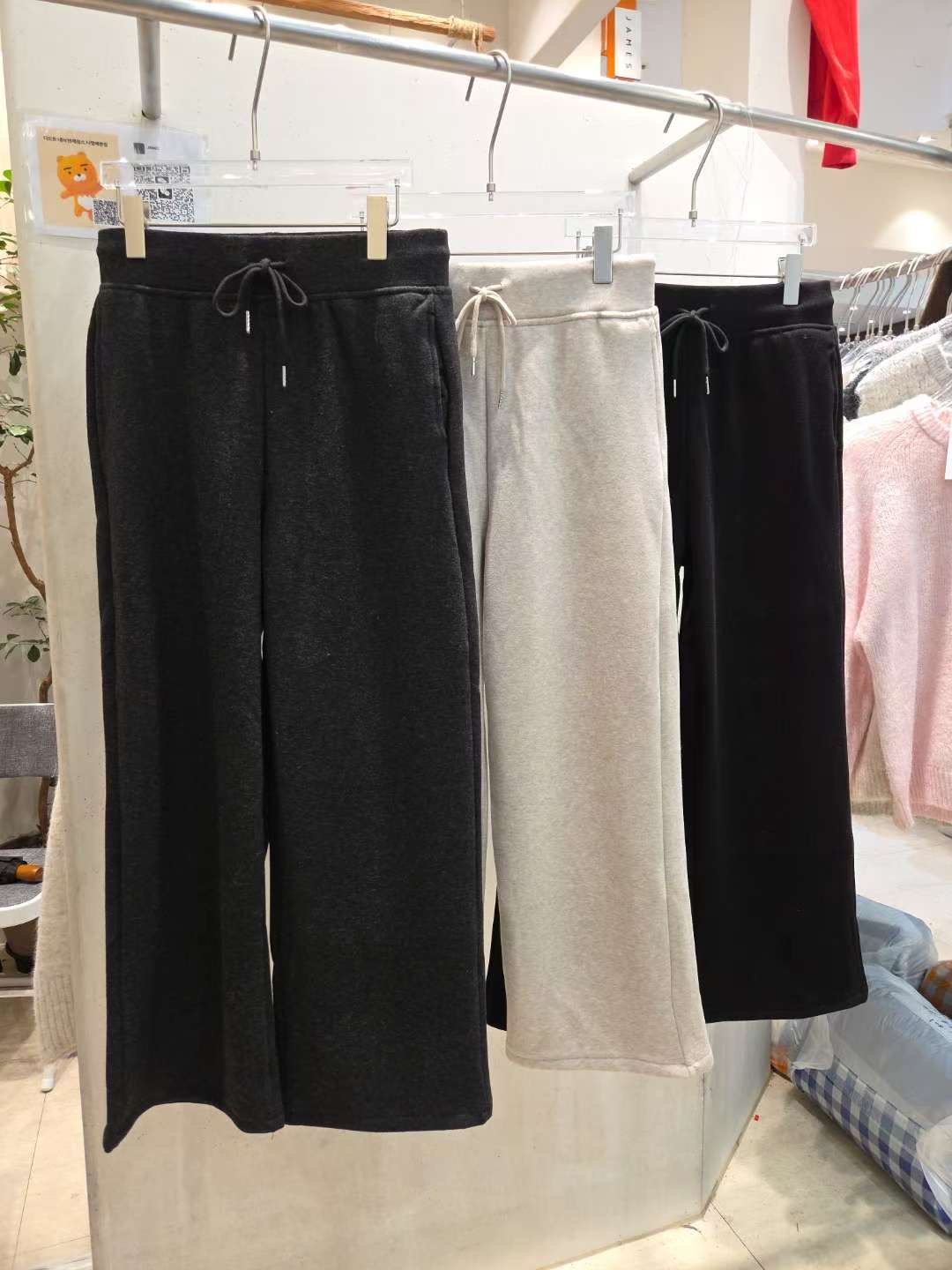 JAMES 제임스東大門㊣直郵女裝新品休閑人氣休閑褲加絨抓絨JAMES休閑褲