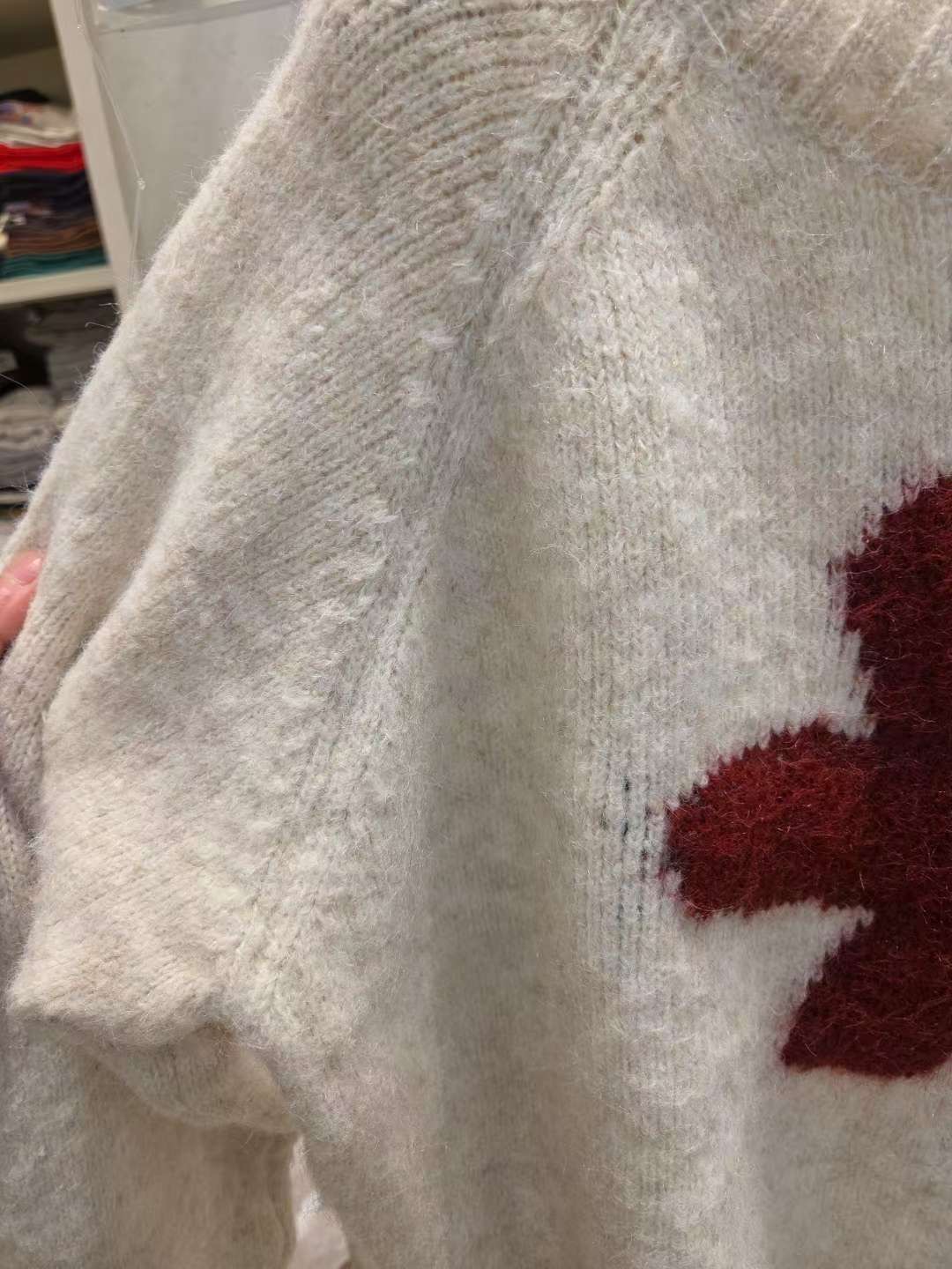 JAMES 제임스東大門㊣直郵女裝新款25秋冬休閑人氣毛衣花朵JAMES毛衣