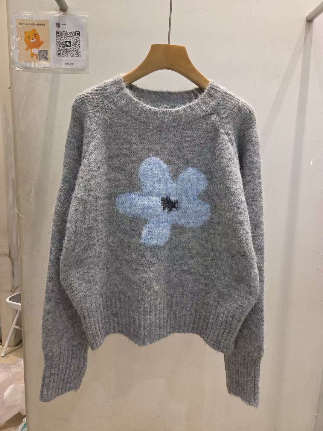 JAMES 제임스東大門㊣直郵女裝新款25秋冬休閑人氣毛衣花朵JAMES毛衣圖色3