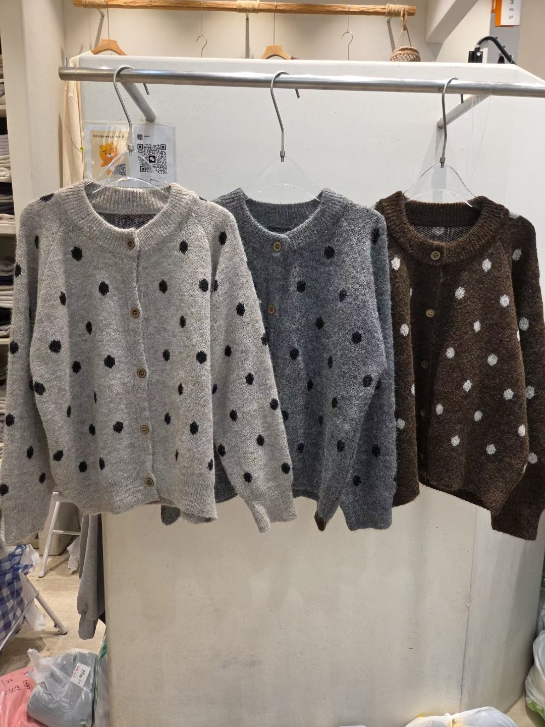 JAMES 제임스東大門㊣直郵女士新款真品推薦時尚針織衫開衫JAMES針織衫