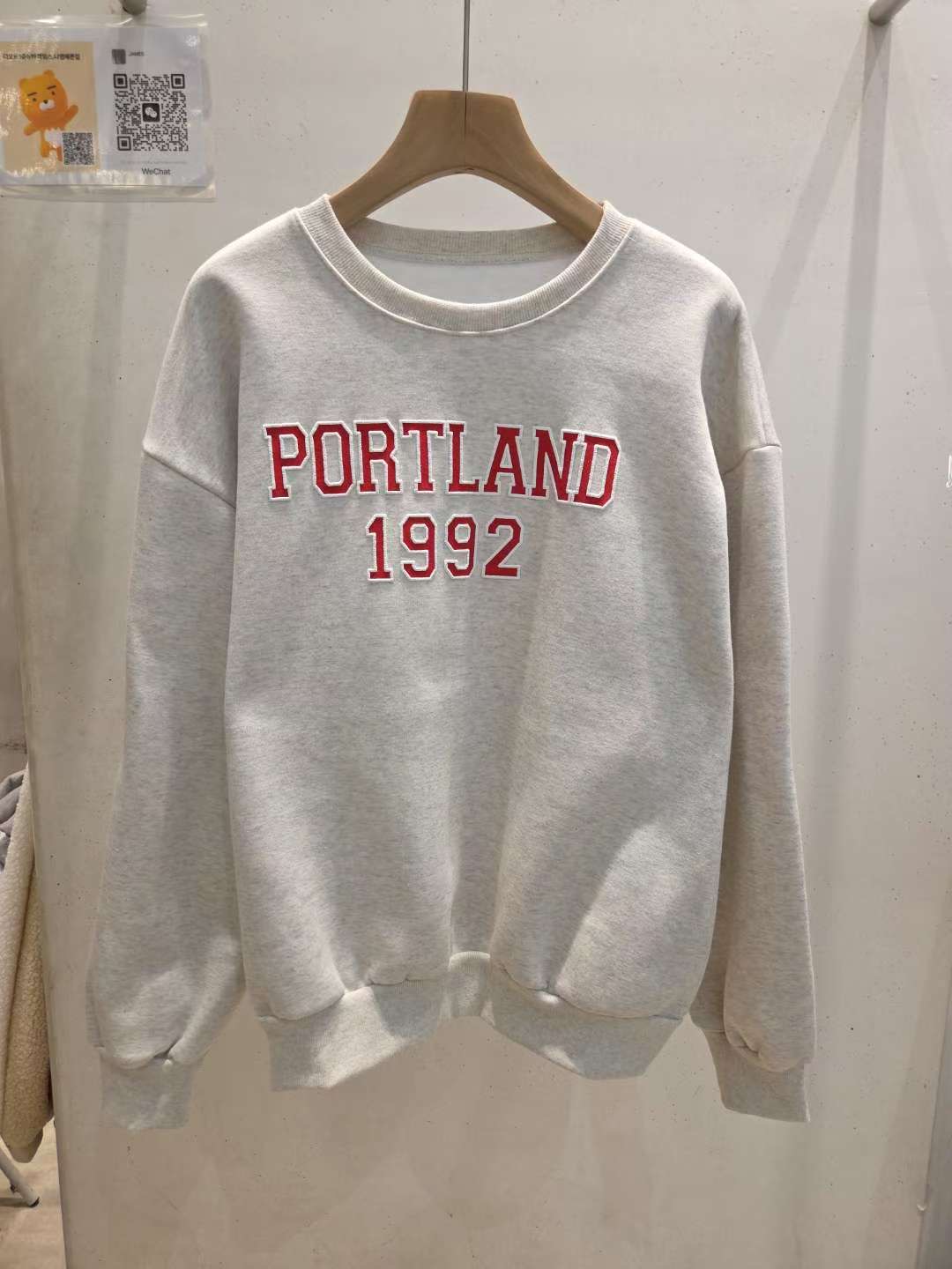 JAMES 제임스東大門㊣實拍女裝新品25秋冬人氣熱賣衛衣加絨JAMES衛衣圖色1