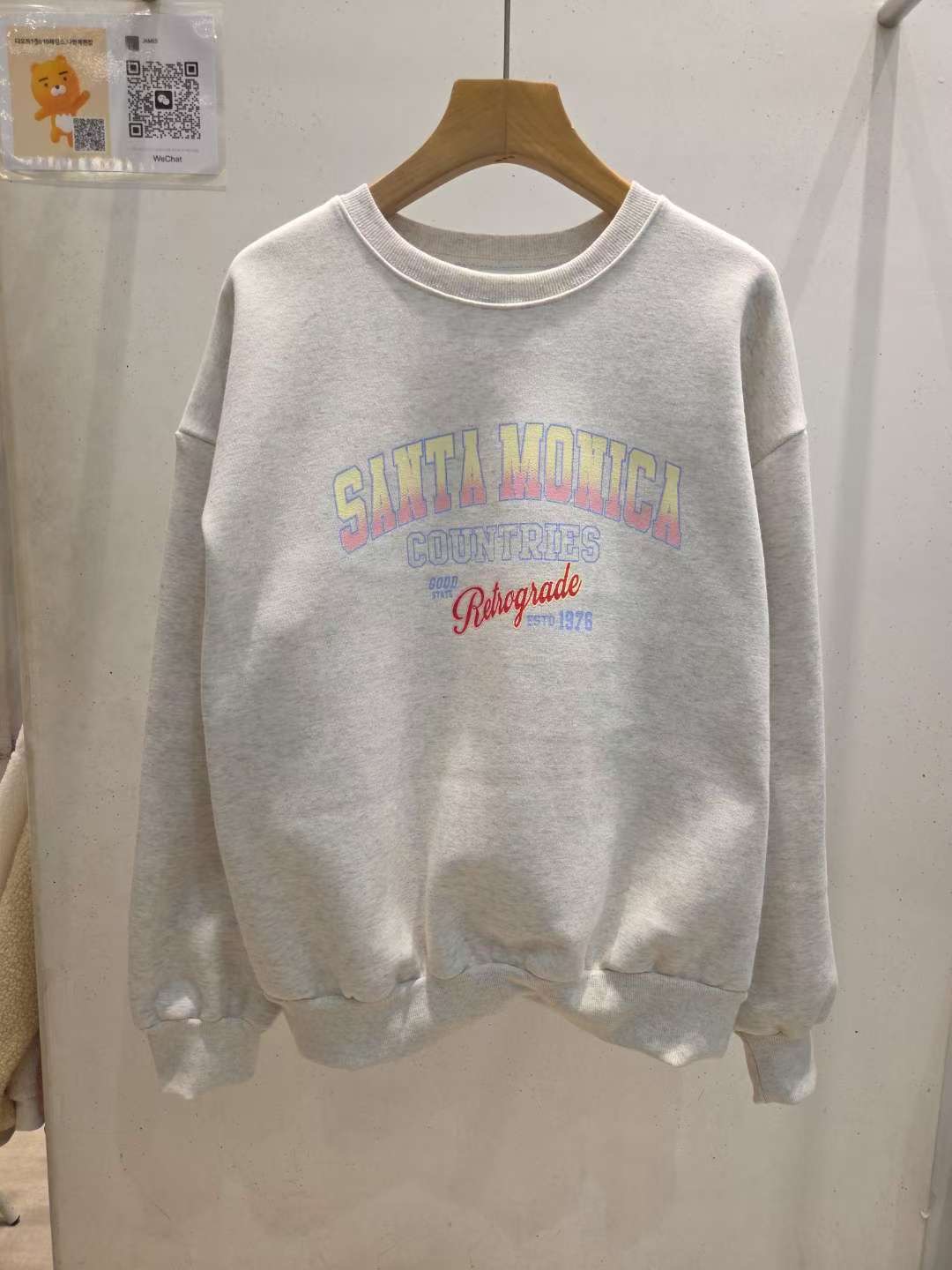 JAMES 제임스東大門㊣實拍女士新品熱賣時尚25秋冬衛衣加絨JAMES衛衣圖色1