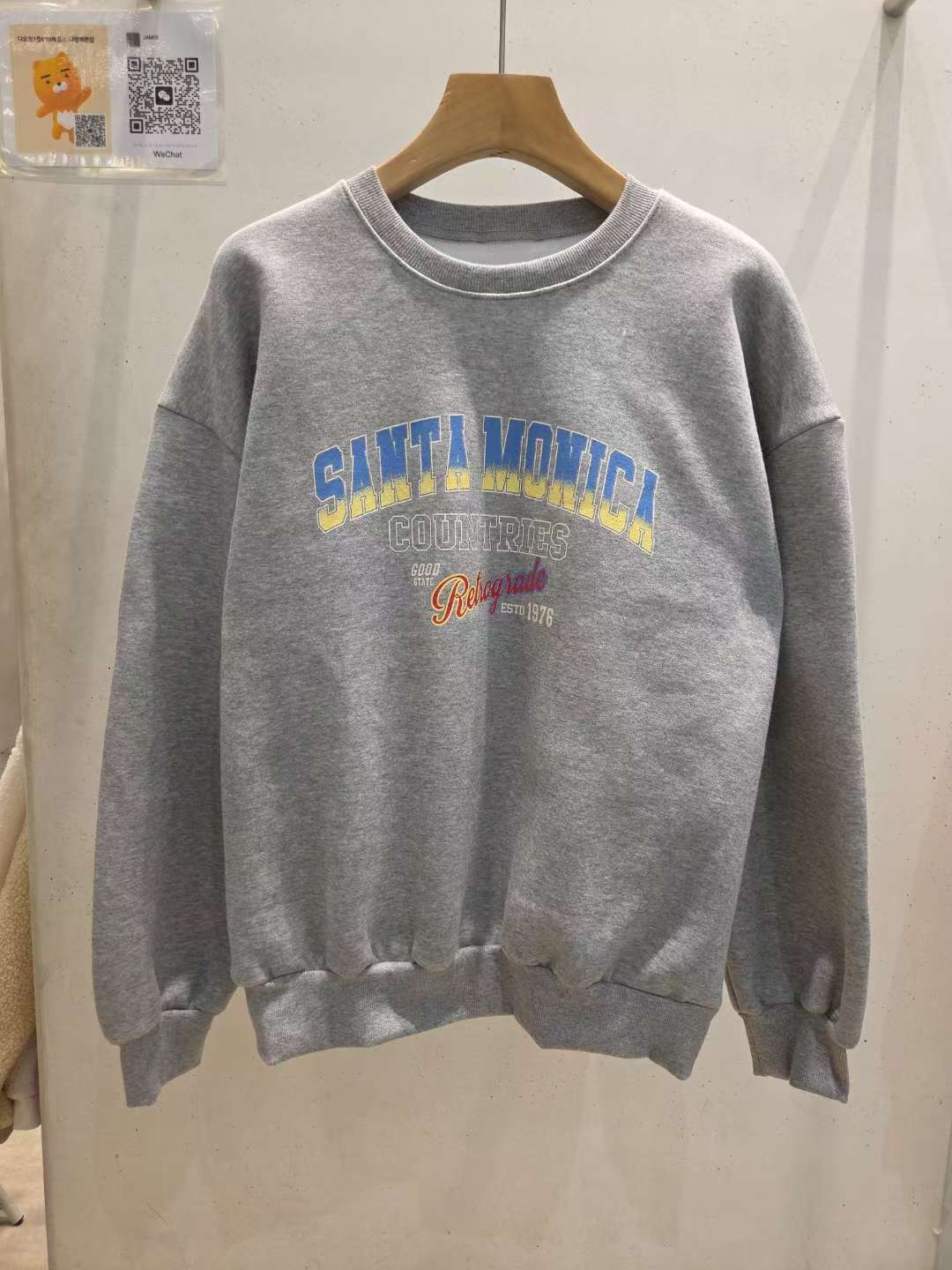 JAMES 제임스東大門㊣實拍女士新品熱賣時尚25秋冬衛衣加絨JAMES衛衣圖色2