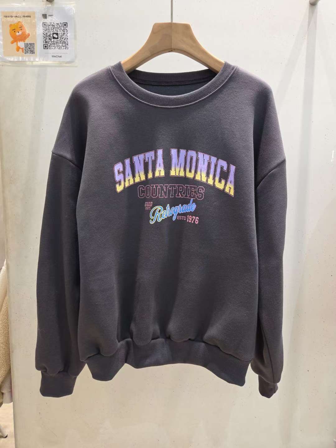 JAMES 제임스東大門㊣實拍女士新品熱賣時尚25秋冬衛衣加絨JAMES衛衣圖色3