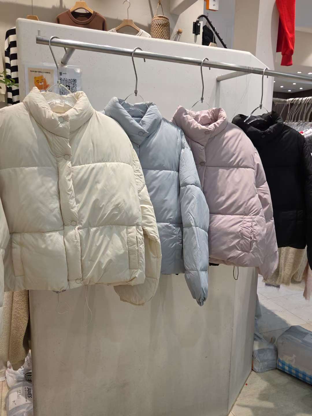 JAMES 제임스韓國直郵㊣女士新款時尚推薦真品短款棉服填充JAMES短款棉服