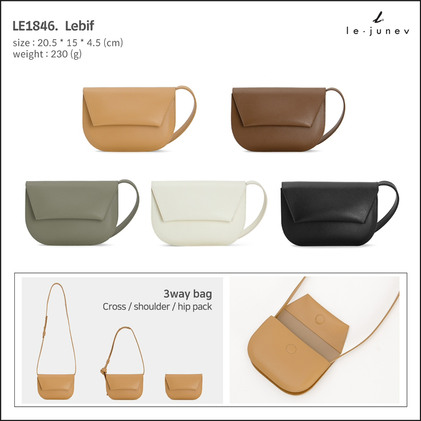 LEJUNEV-P韓國代購㊣女士新品25秋冬人氣真品職業單肩斜跨包LEJUNEV-P單肩/斜跨包