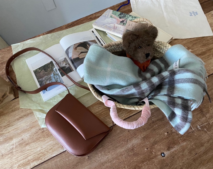 LEJUNEV-P韓國代購㊣女士新品25秋冬人氣真品職業單肩斜跨包LEJUNEV-P單肩/斜跨包