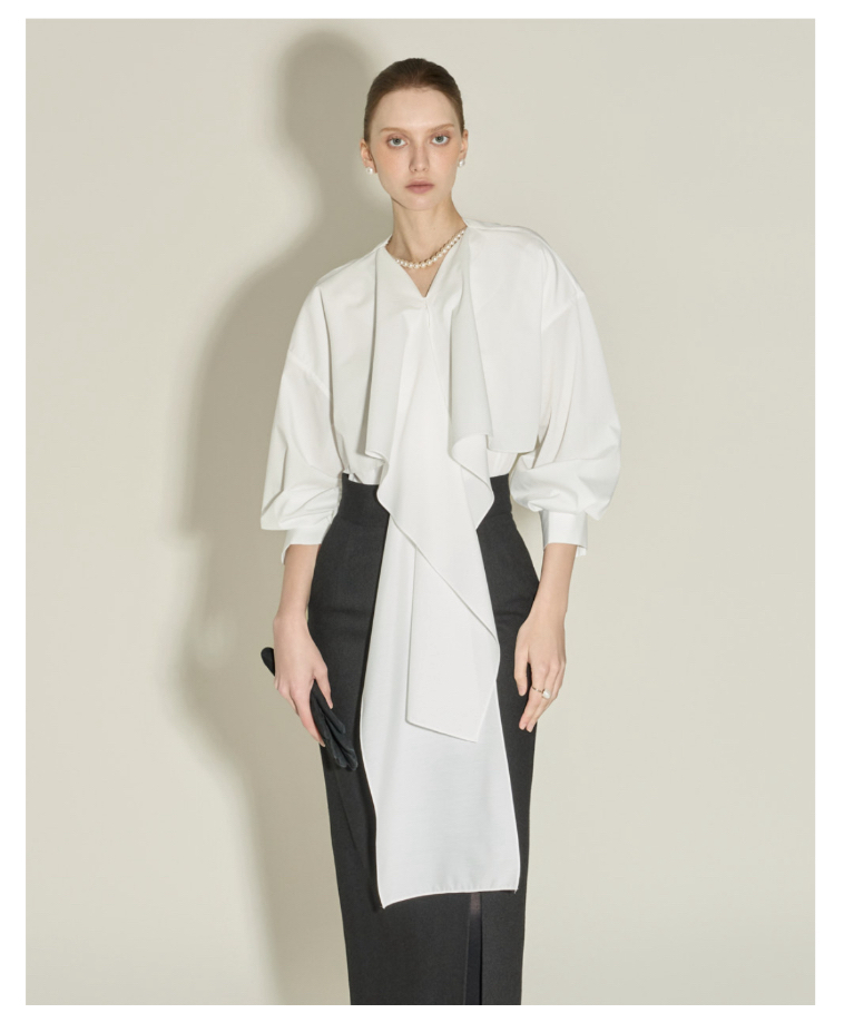 TANIA韓國直郵㊣女士新品休閑人氣25秋冬時尚真品襯衫蕾絲衫TANIA襯衫/蕾絲衫