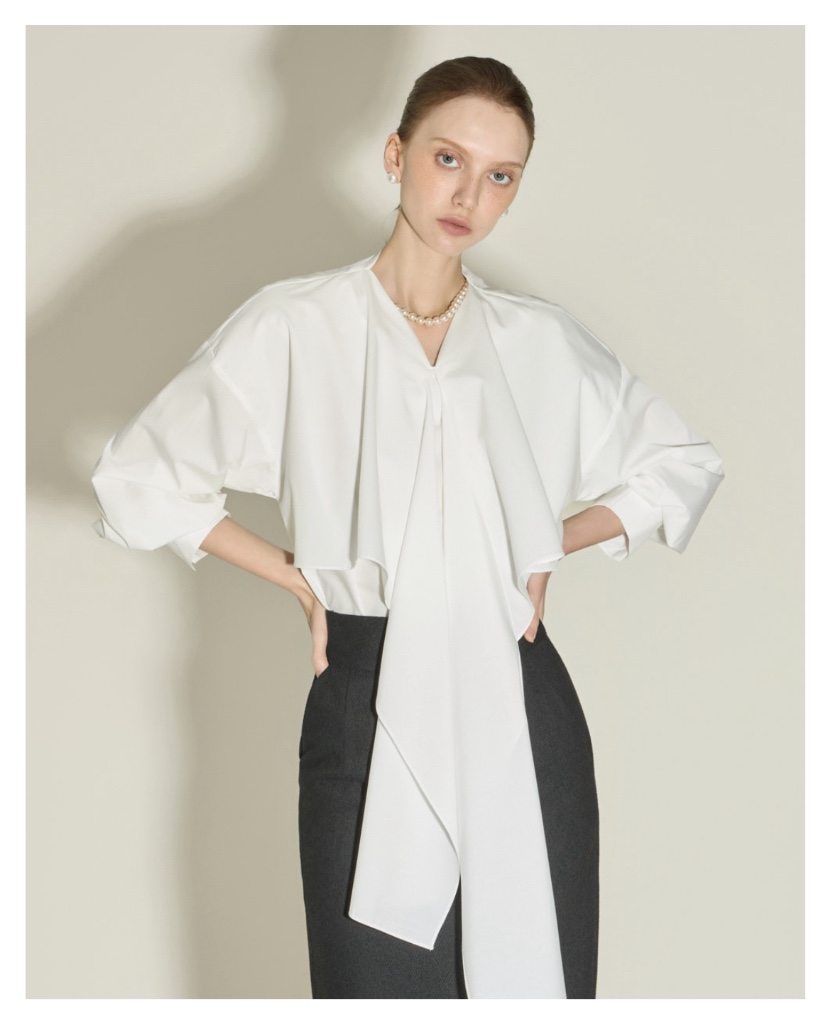 TANIA韓國直郵㊣女士新品休閑人氣25秋冬時尚真品襯衫蕾絲衫TANIA襯衫/蕾絲衫