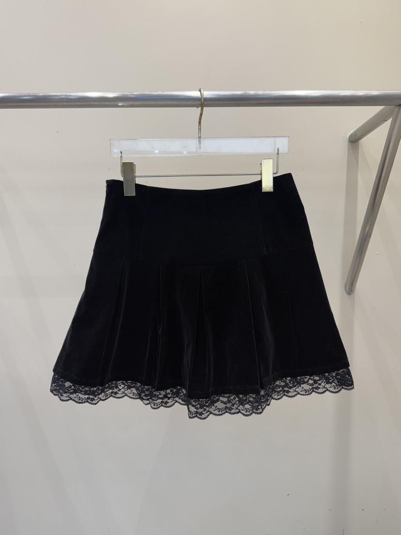 81 MARKET-L東大門㊣代購女士新品時尚推薦熱賣人氣短裙絨81 MARKET-L短裙