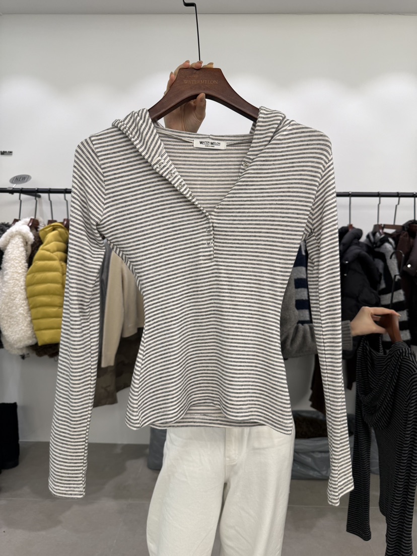 WATERMELON東大門㊣代購女裝新款職業休閑真品時尚熱賣長袖T恤WATER MELON長袖T恤圖色1
