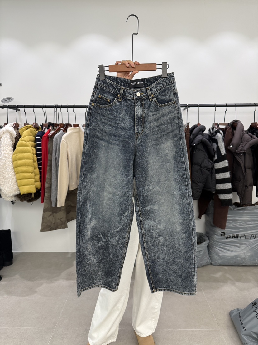 WATERMELON東大門㊣代購女士新品職業人氣真品推薦休閑牛仔褲WATER MELON牛仔褲圖色1