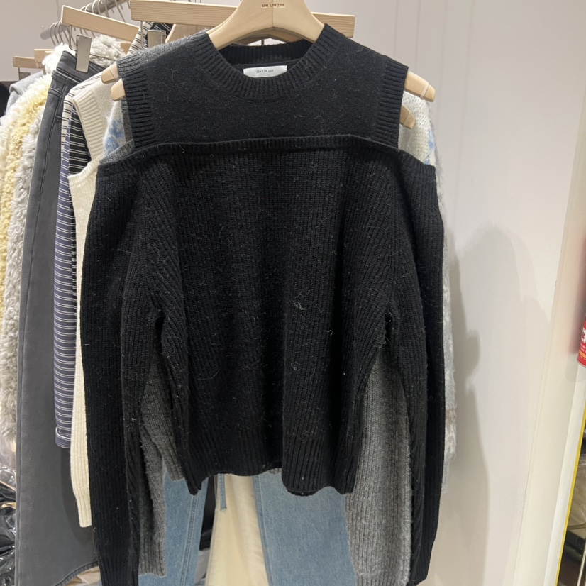 LIMLIMLIM韓國直郵㊣女裝新款時尚休閑25秋冬人氣熱賣職業毛衣LIM LIM LIM毛衣圖色1