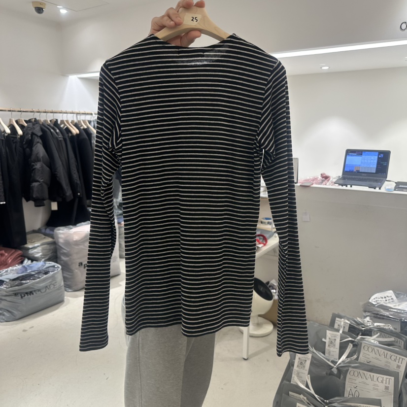 CONNAUGHT東大門㊣實拍女裝新品時尚推薦職業真品休閑長袖T恤CONNAUGHT長袖T恤