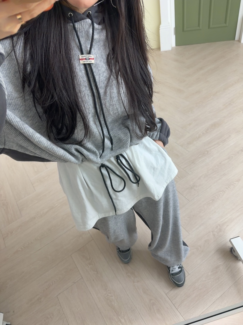 PALETTE-Q東大門㊣直郵女裝新款25秋冬時尚休閑休閑褲抓絨PALETTE-Q休閑褲