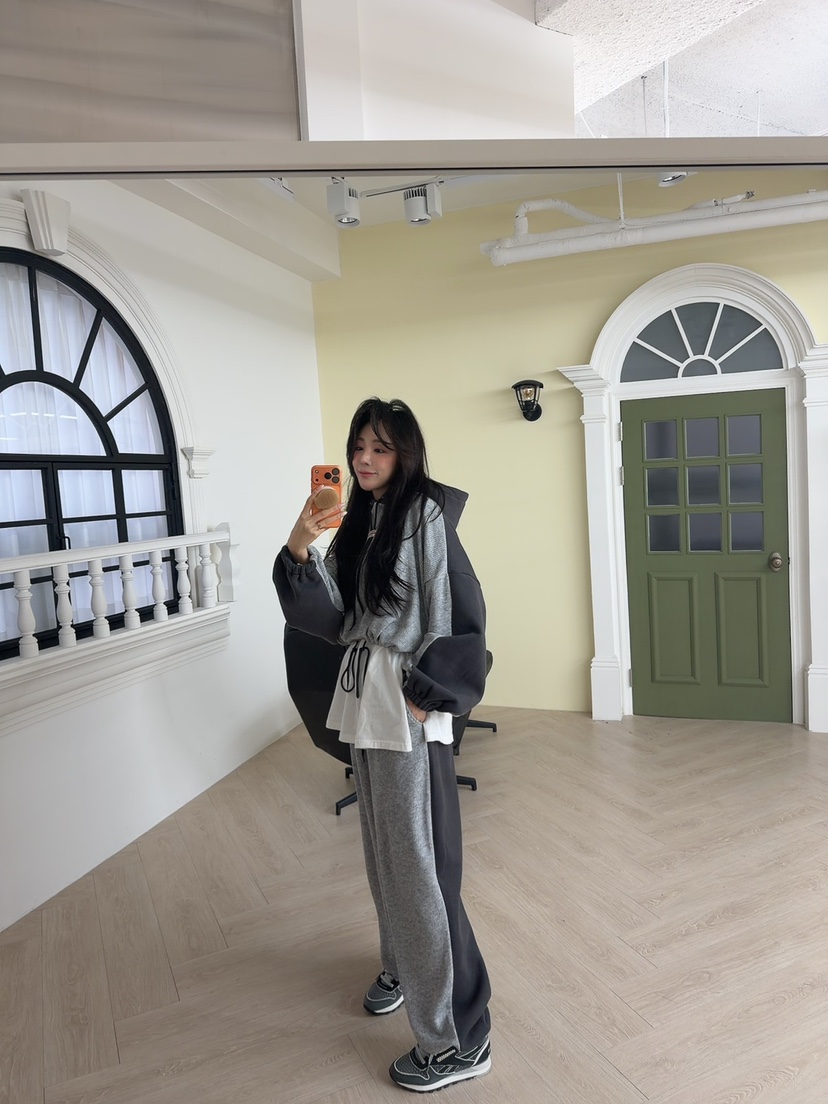 PALETTE-Q東大門㊣直郵女裝新款25秋冬時尚休閑休閑褲抓絨PALETTE-Q休閑褲