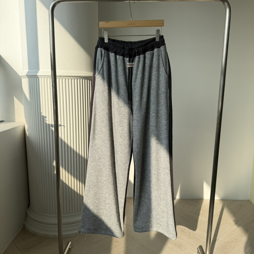 PALETTE-Q東大門㊣直郵女裝新款25秋冬時尚休閑休閑褲抓絨PALETTE-Q休閑褲圖色1