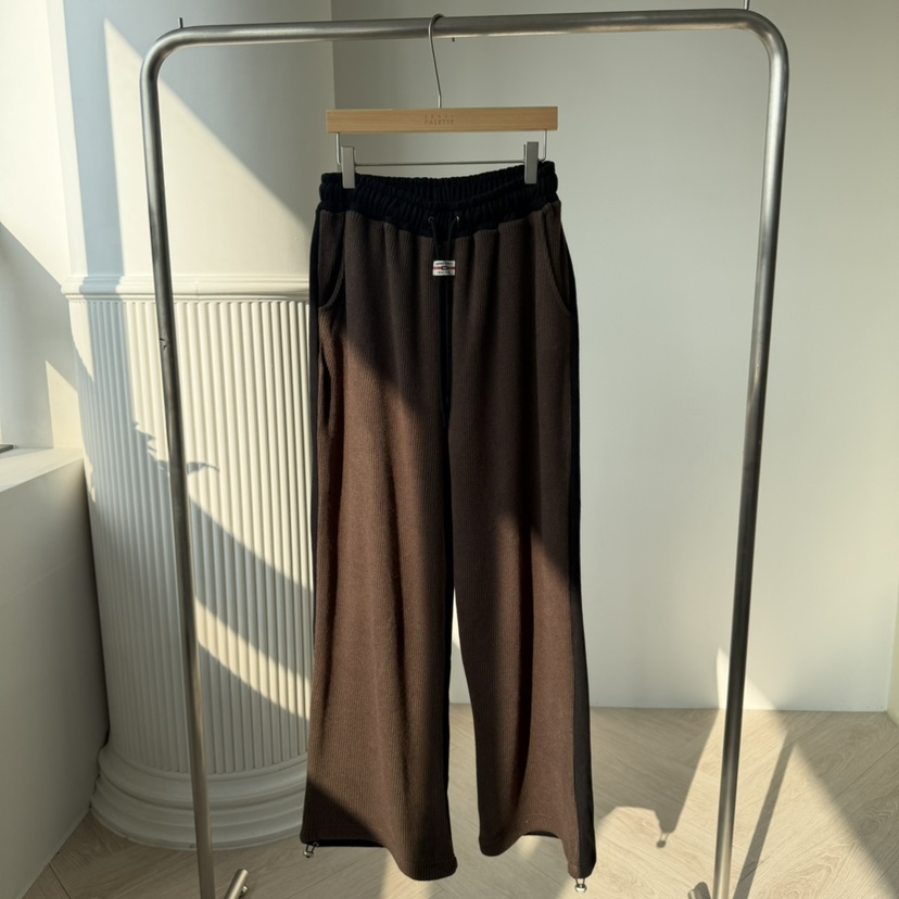 PALETTE-Q東大門㊣直郵女裝新款25秋冬時尚休閑休閑褲抓絨PALETTE-Q休閑褲圖色2