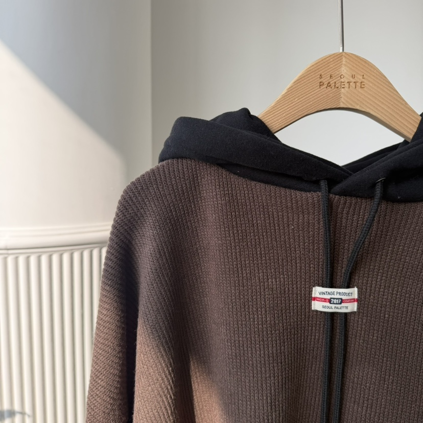 PALETTE-Q東大門㊣實拍女士新款熱賣推薦人氣針織衫連帽衫PALETTE-Q針織衫
