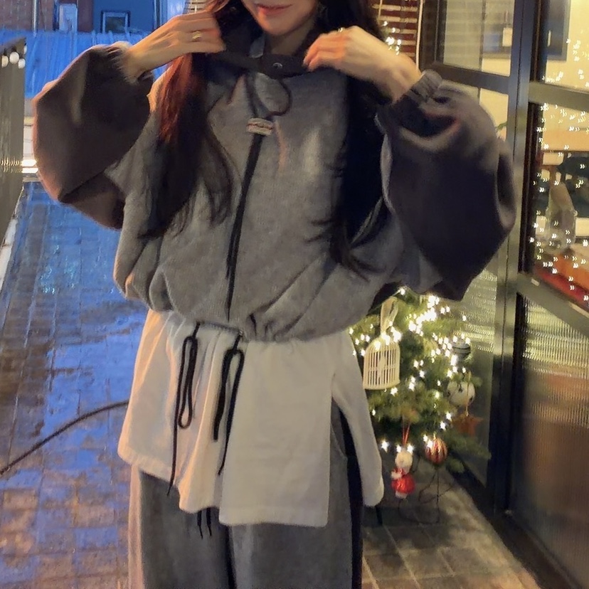 PALETTE-Q東大門㊣實拍女士新款熱賣推薦人氣針織衫連帽衫PALETTE-Q針織衫