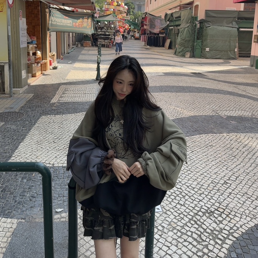 PALETTE-Q東大門㊣實拍女裝新品職業熱賣人氣推薦休閑衛衣PALETTE-Q衛衣