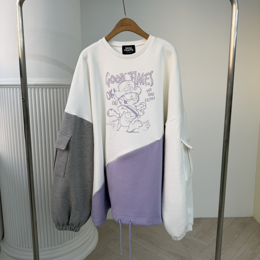 PALETTE-Q東大門㊣實拍女裝新品職業熱賣人氣推薦休閑衛衣PALETTE-Q衛衣圖色1