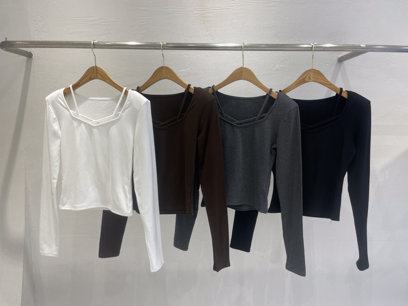 KC MARKET韓國直郵㊣女裝新款25秋冬職業人氣真品推薦長袖T恤KC MARKET長袖T恤