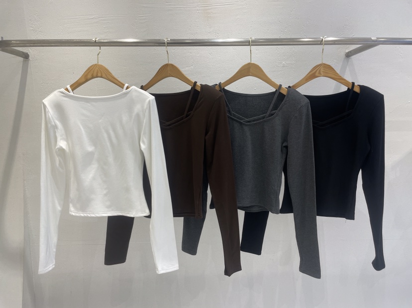 KC MARKET韓國直郵㊣女裝新款25秋冬職業人氣真品推薦長袖T恤KC MARKET長袖T恤