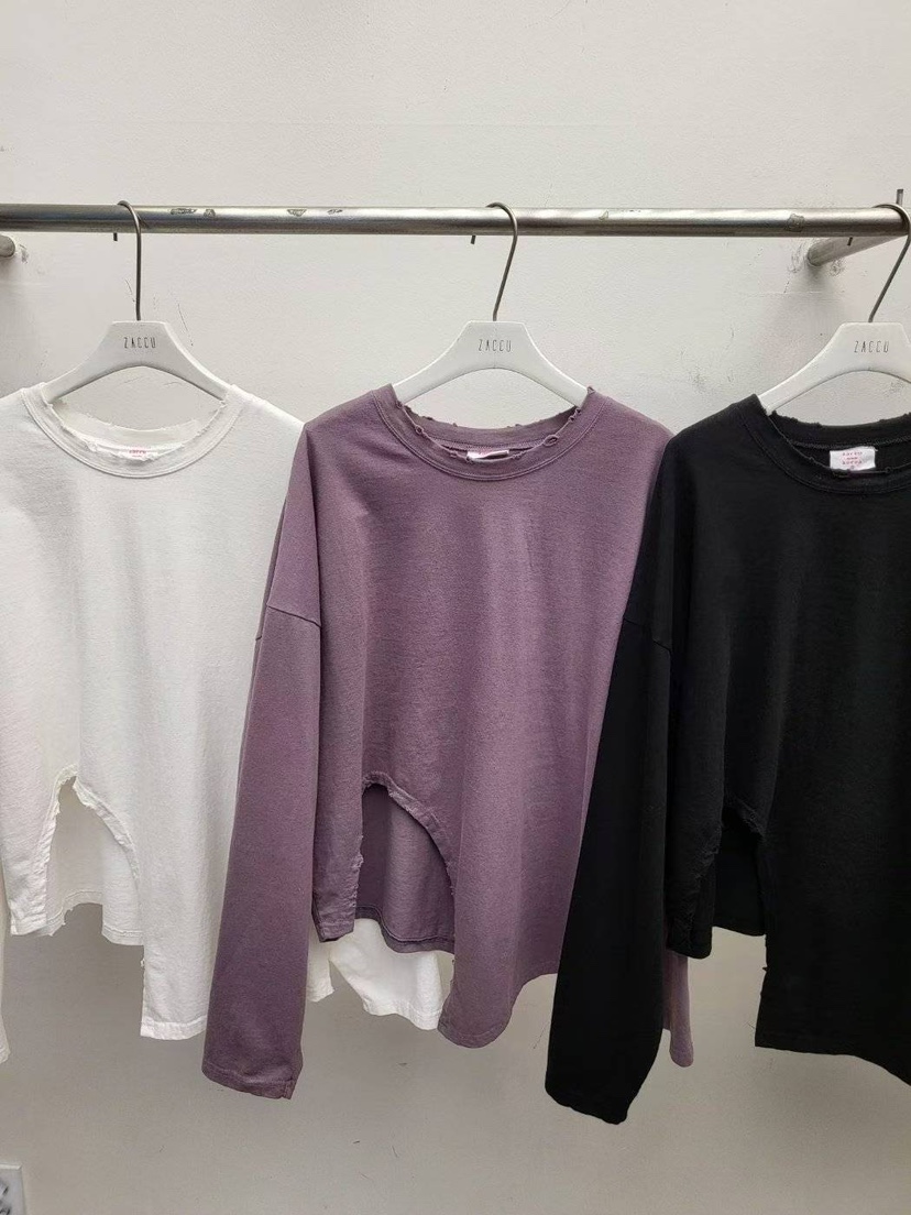 ZACCU韓國代購㊣女裝新品25秋冬時尚人氣休閑真品職業長袖T恤ZACCU長袖T恤