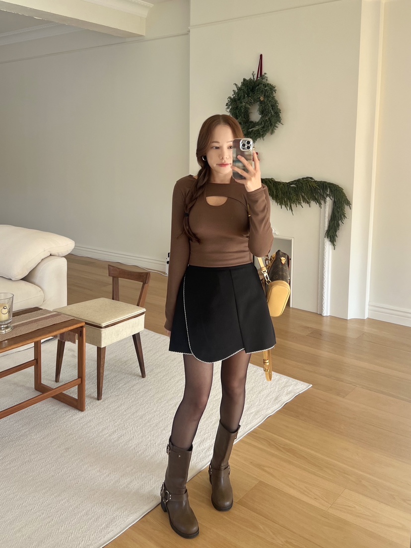 BOLD韓國直郵㊣女士新款推薦休閑25秋冬職業真品時尚人氣裙褲BOLD裙褲