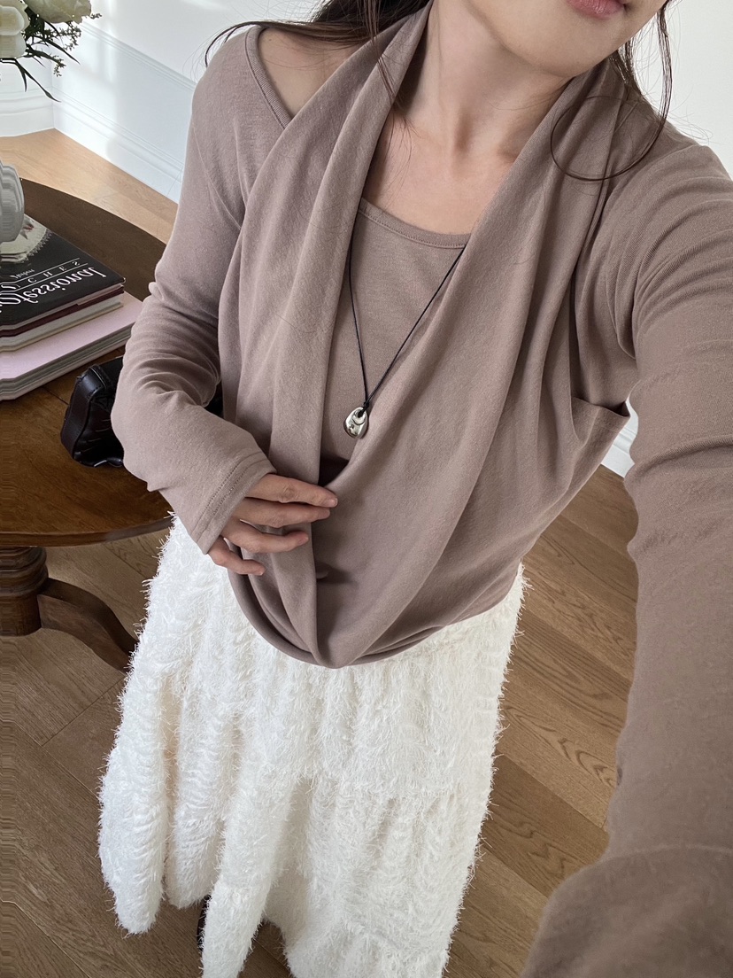 BOLD東大門㊣直郵女裝新款時尚職業25秋冬真品休閑人氣長袖T恤BOLD長袖T恤