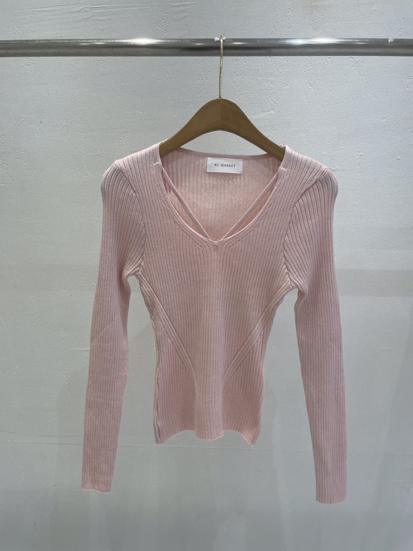 KC MARKET東大門㊣實拍女裝新款人氣時尚熱賣真品休閑針織衫KC MARKET針織衫圖色1