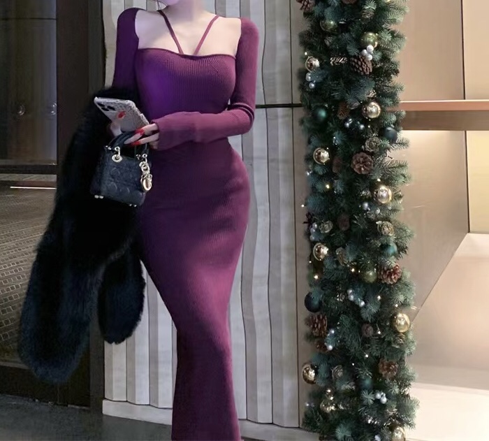 KC MARKET東大門㊣實拍女士新款真品熱賣休閑連衣裙粗花呢KC MARKET連衣裙