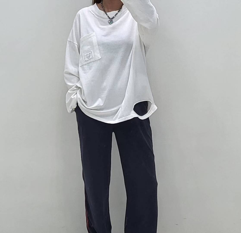 ZACCU韓國直郵㊣女士新品真品職業時尚人氣休閑25秋冬長袖T恤ZACCU長袖T恤