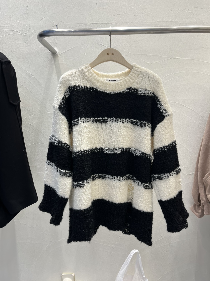 BOLD韓國代購㊣女士新款推薦真品熱賣25秋冬人氣時尚針織衫BOLD針織衫圖色2