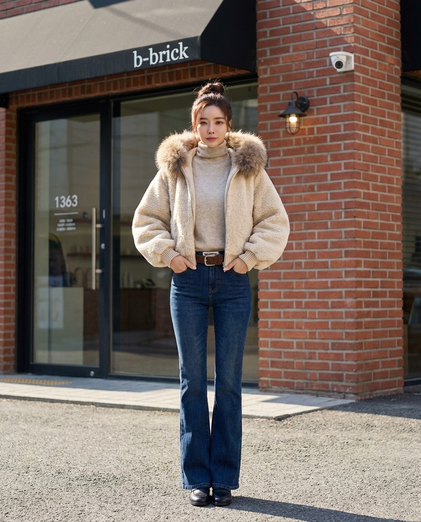 MILLIMETER東大門㊣實拍女士新品職業時尚推薦25秋冬夾克貂皮MILLIMETER/MGML夾克