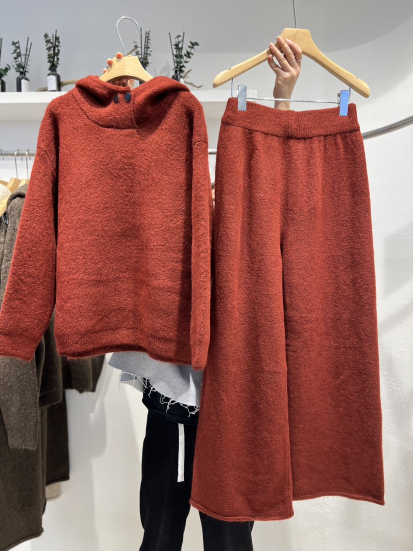 OLA韓國直郵㊣女裝新品推薦真品人氣休閑25秋冬時尚套裝連帽mellor/OLA套裝圖色3