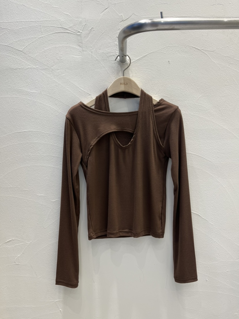 BOLD東大門㊣代購女士新品25秋冬休閑職業真品人氣熱賣長袖T恤BOLD長袖T恤圖色2