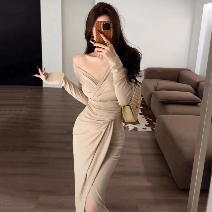 KC MARKET東大門㊣直郵女士新款推薦真品25秋冬職業連衣裙KC MARKET連衣裙