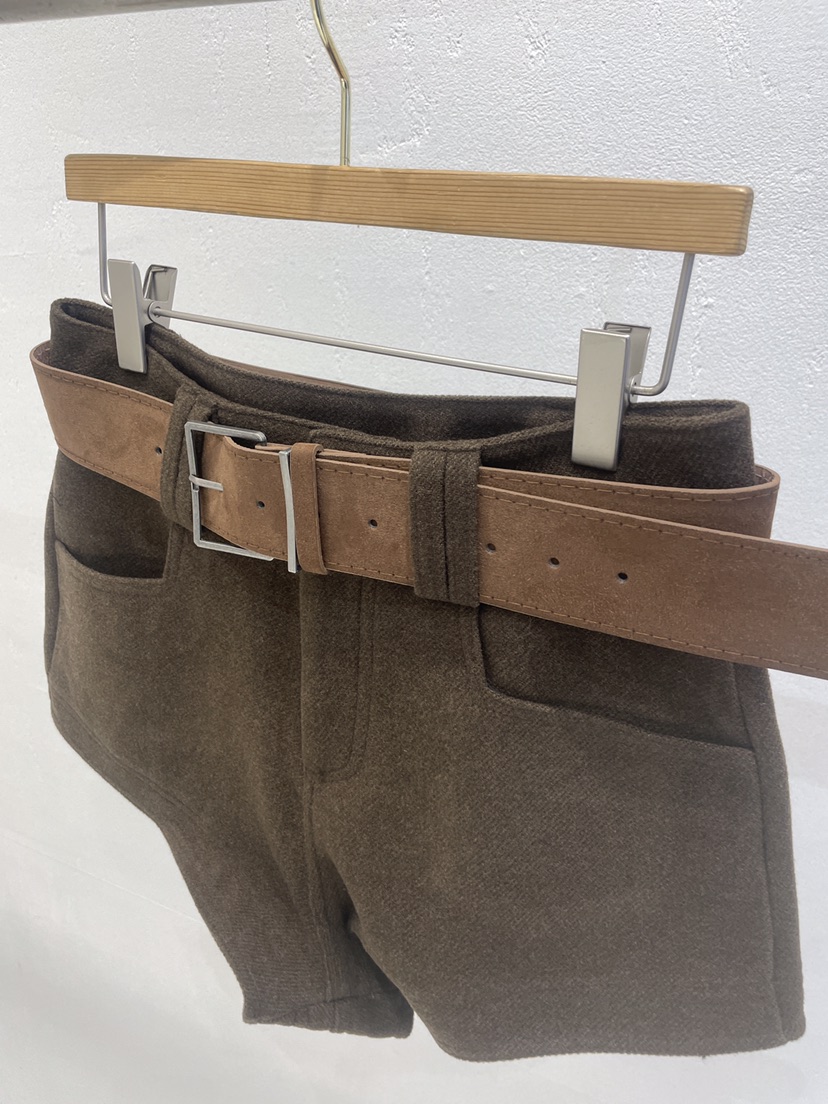 KC MARKET韓國直郵㊣女裝新品熱賣推薦職業短褲不含腰帶系帶KC MARKET短褲