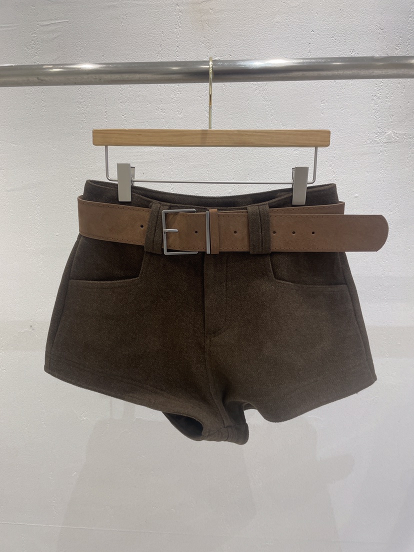 KC MARKET韓國直郵㊣女裝新品熱賣推薦職業短褲不含腰帶系帶KC MARKET短褲圖色1