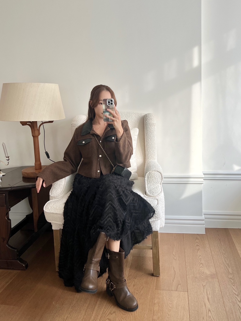 BOLD東大門㊣直郵女士新款推薦職業25秋冬休閑熱賣時尚長裙BOLD長裙